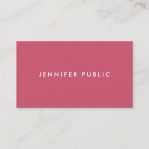 Simple Design Template Trend Colours Professional Business Card