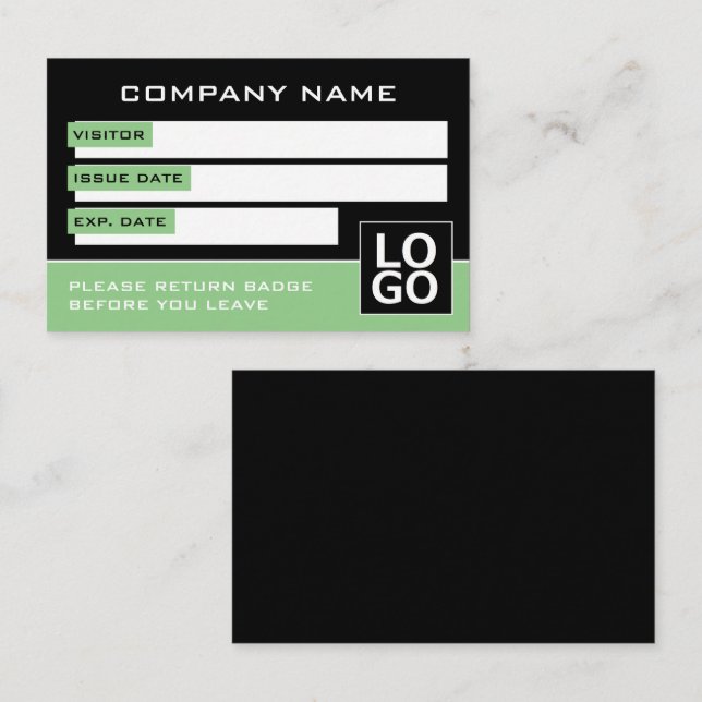 Simple Design, Visitor Cards (Front/Back)
