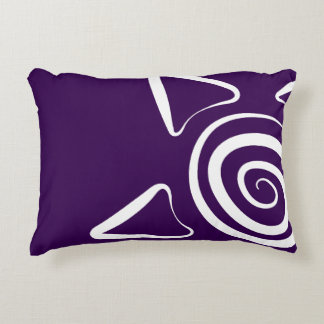 Simple Designed Purple Colour Accent Pillow