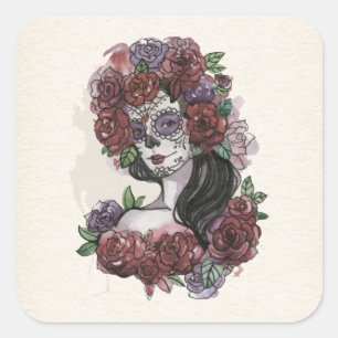 Simple Dia de los Muertos Autocollant