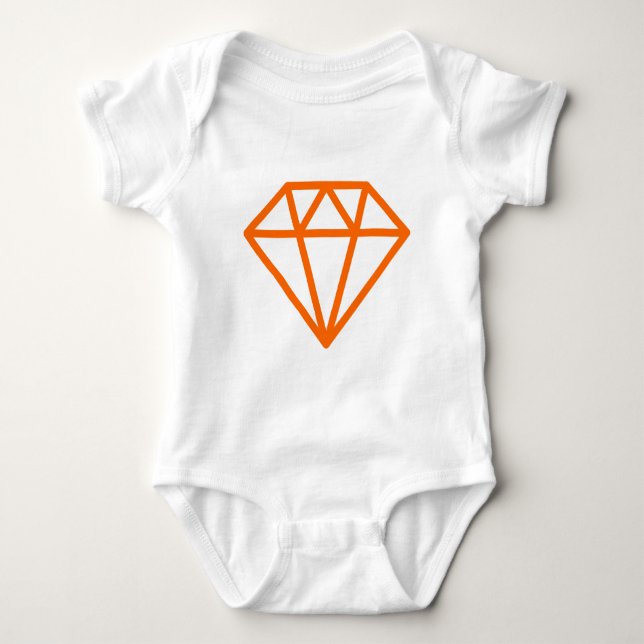 Simple Diamond Baby Bodysuit (Front)