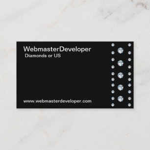 Simple Diamond Border Business Card