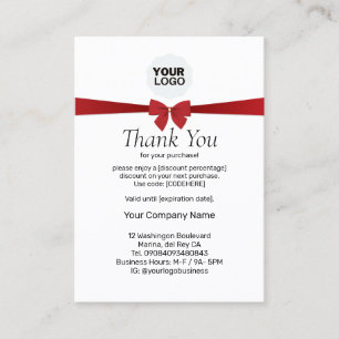 Simple Discount Thank You for your Purchase 