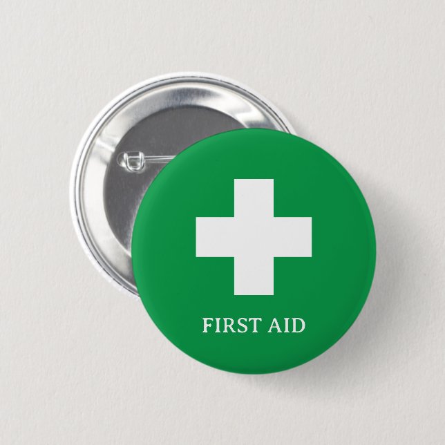 Simple Doctor MEDIC & First Aid, Cross, Ambulance, 2 Inch Round Button (Front & Back)