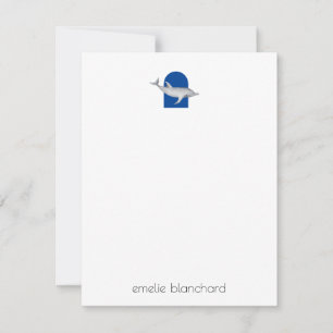 Simple Dolphin Personalized Card