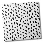 Simple Dots Pattern Black White Tile<br><div class="desc">Use this simple and chic black and white messy dot backdrop to customize your living space. You can also change out the background colouring to really make it your own look. Plus you can even make the black dots a completely different colour too! Whether you want to use this tile...</div>
