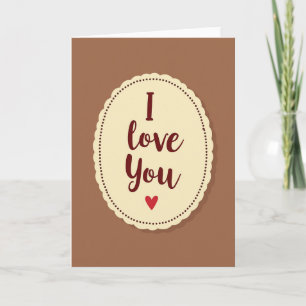 Simple Dotted Love Heart Card