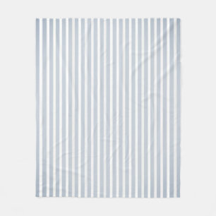 Simple double-sided decor in stripes & cage fleece blanket