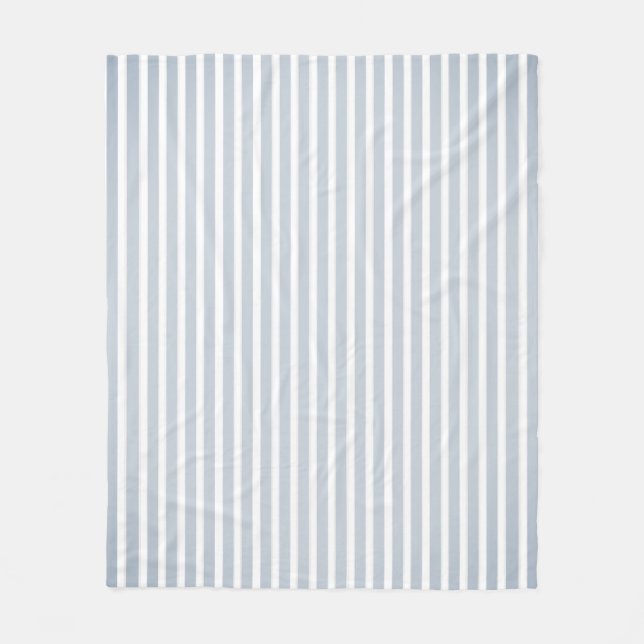 Simple double-sided decor in stripes & cage fleece blanket (Front)