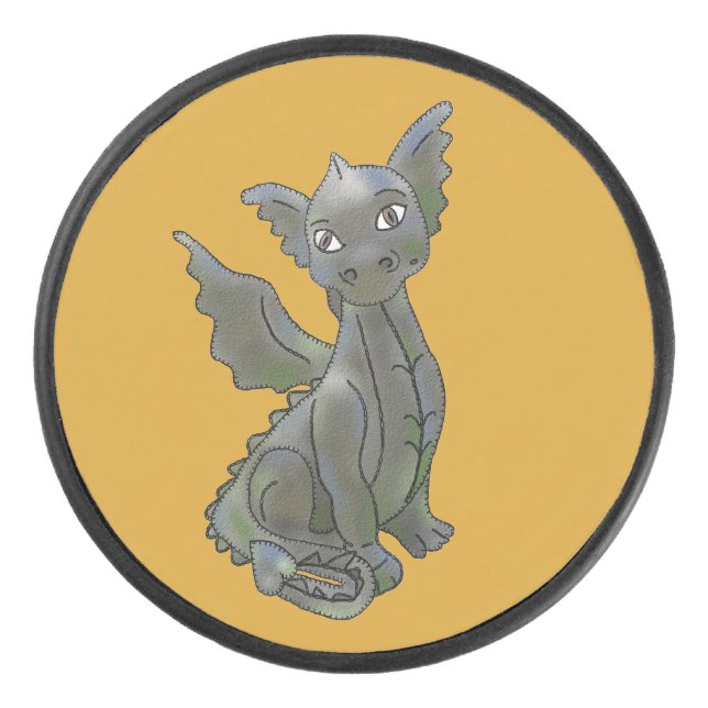 simple dragon hockey puck (Front)