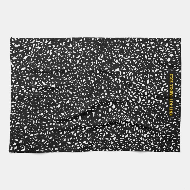 Simple Drawing B/W kitchen towel (Horizontal)