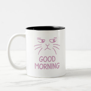 Simple drôle Chat Good Morning Mug