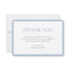 Simple Dusty Blue Traditional Sympathy Funeral