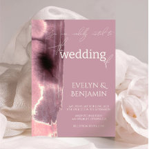 Simple Dusty Rose Mauve Wedding