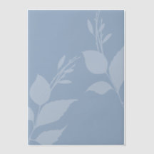 Simple Dusty Vellum with Leaves