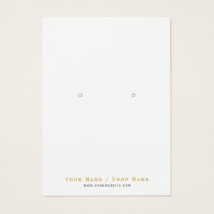 Simple earring display card