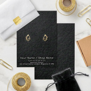 Simple earring display card