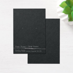 Simple earring display card