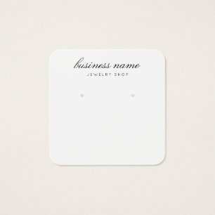 Simple Earring Jewellery Display Card