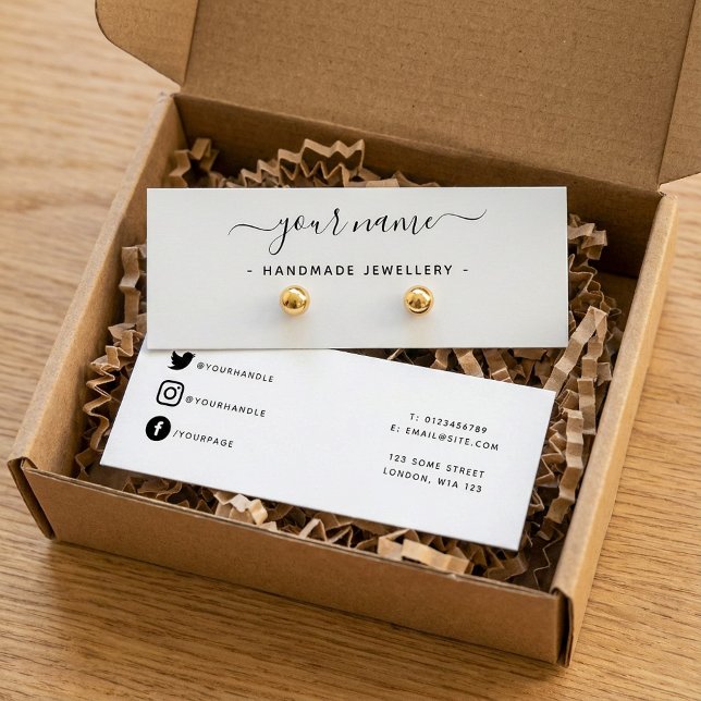 Simple earring mini display card (Simple earring mini display card.)