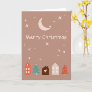 Simple Earth Tone Merry Christmas Card