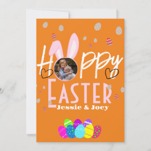 simple easter bunny simple for cute kids photo holiday card