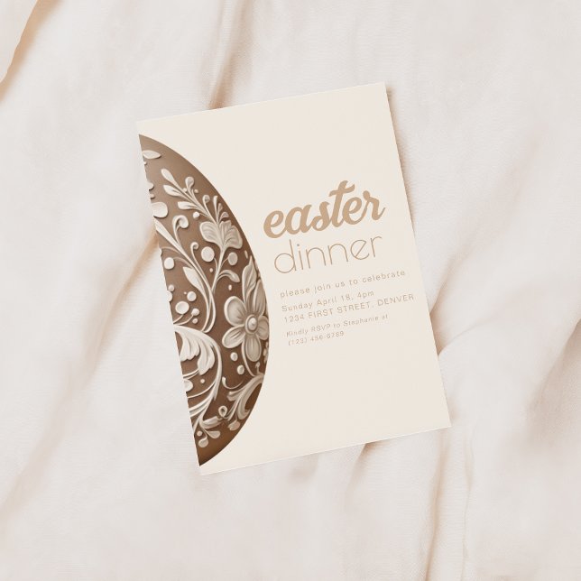 Simple Easter Dinner Invitation Template (Creator Uploaded)