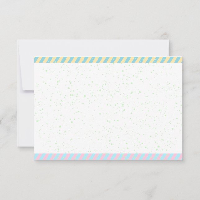 Simple Easter Paint Sprinkles Blank Card (Front)