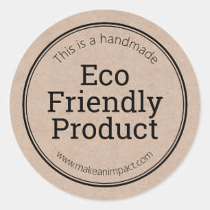 Simple Eco Friendly Product Kraft Labels