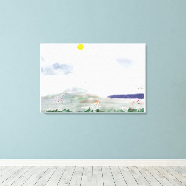 Simple Elegance Canvas Print (Insitu(Wood Floor))