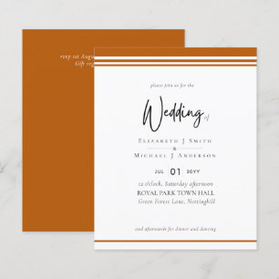 Simple Elegance Cinnamon Modern Budget Wedding