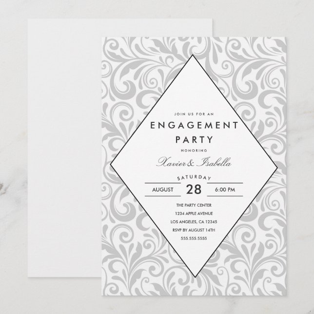 Simple Elegance | Engagement Party Invitation (Front/Back)