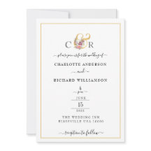 Simple Elegance, Gold Border and Ampersand