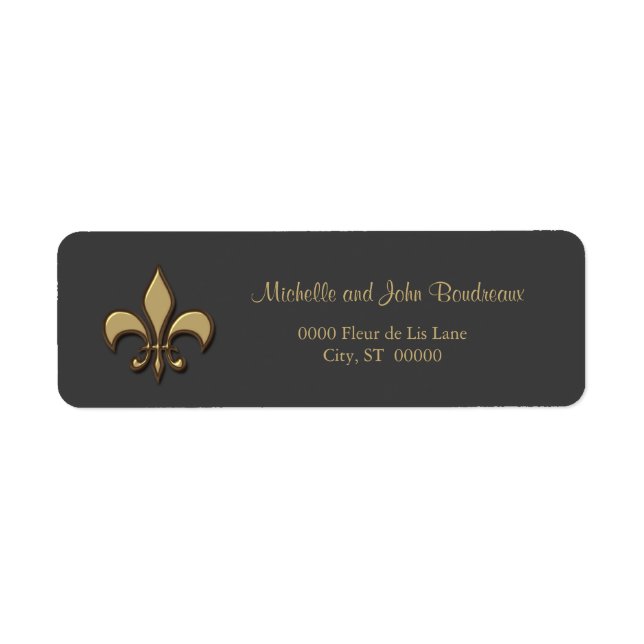 Simple Elegance Gold Fleur de Lis (Front)