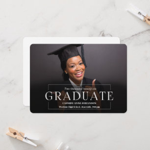 Simple Elegance Photo Class of 2025 Graduation Invitation