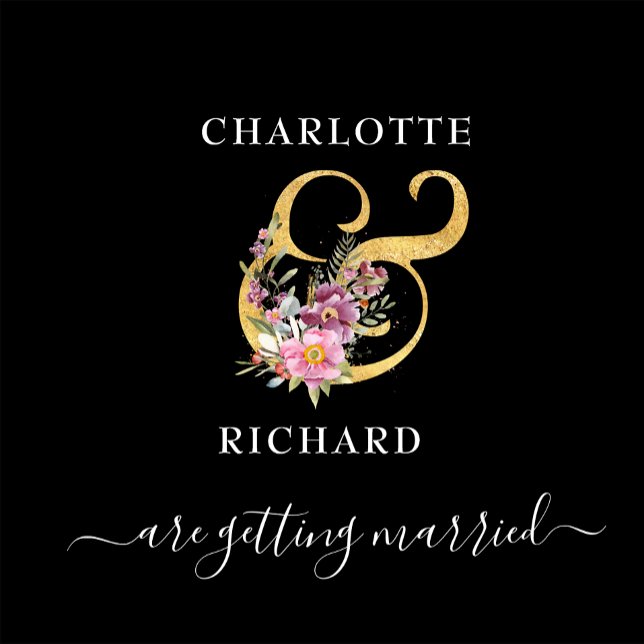 Simple Elegance, SAVE the DATE, Black & Gold  (Creator Uploaded)