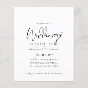 Simple Elegance Script Modern Wedding