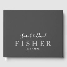 Simple Elegance Wedding Guest Book