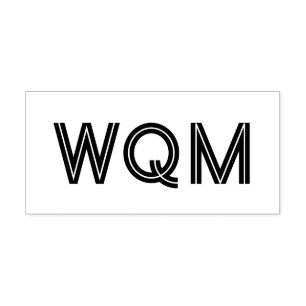 Simple Elegant 3 Initial Monogram #93  Self-inking Stamp