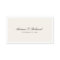 Simple Elegant Attorney Cream Business Card