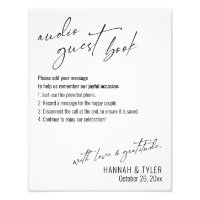 Simple Elegant Audio Guest Book Sign