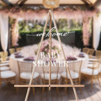Simple Elegant Baby Shower Welcome
