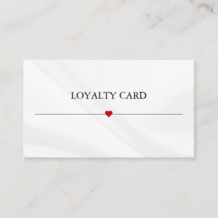 Simple Elegant Beauty Salon Loyalty Card