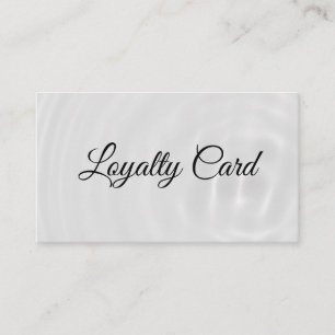 Simple Elegant Beauty Salon Loyalty Card