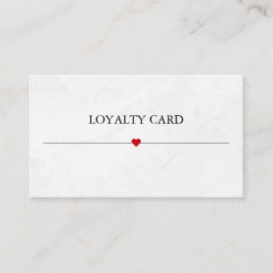 Simple Elegant Beauty Salon Loyalty Card