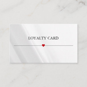 Simple Elegant Beauty Salon Loyalty Card