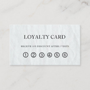 Simple Elegant Beauty Salon Loyalty Card