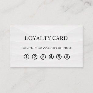 Simple Elegant Beauty Salon Loyalty Card