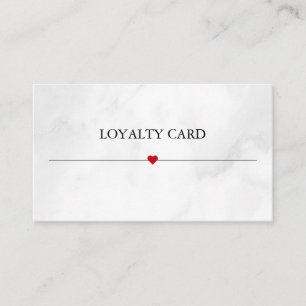 Simple Elegant Beauty Salon Loyalty Card