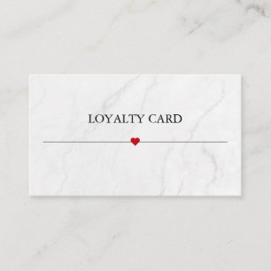 Simple Elegant Beauty Salon Loyalty Card